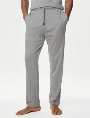 Autograph Men's Supima Cotton Modal Pyjama Bottoms - Grey Marl, Grey Marl,Black,Dark Navy,Dark Grap