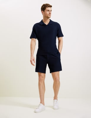 

Mens Autograph Loungewear-Shorts aus Baumwollmischgewebe - Navy, Navy