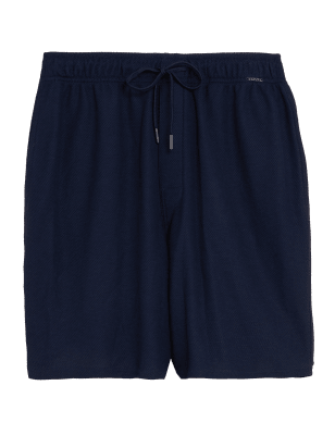 

Mens Autograph Cotton Blend Loungewear Shorts - Navy, Navy