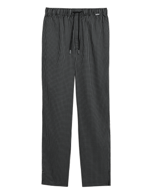 

Mens Autograph Cotton Rich Polka Dot Pyjama Bottoms - Black Mix, Black Mix