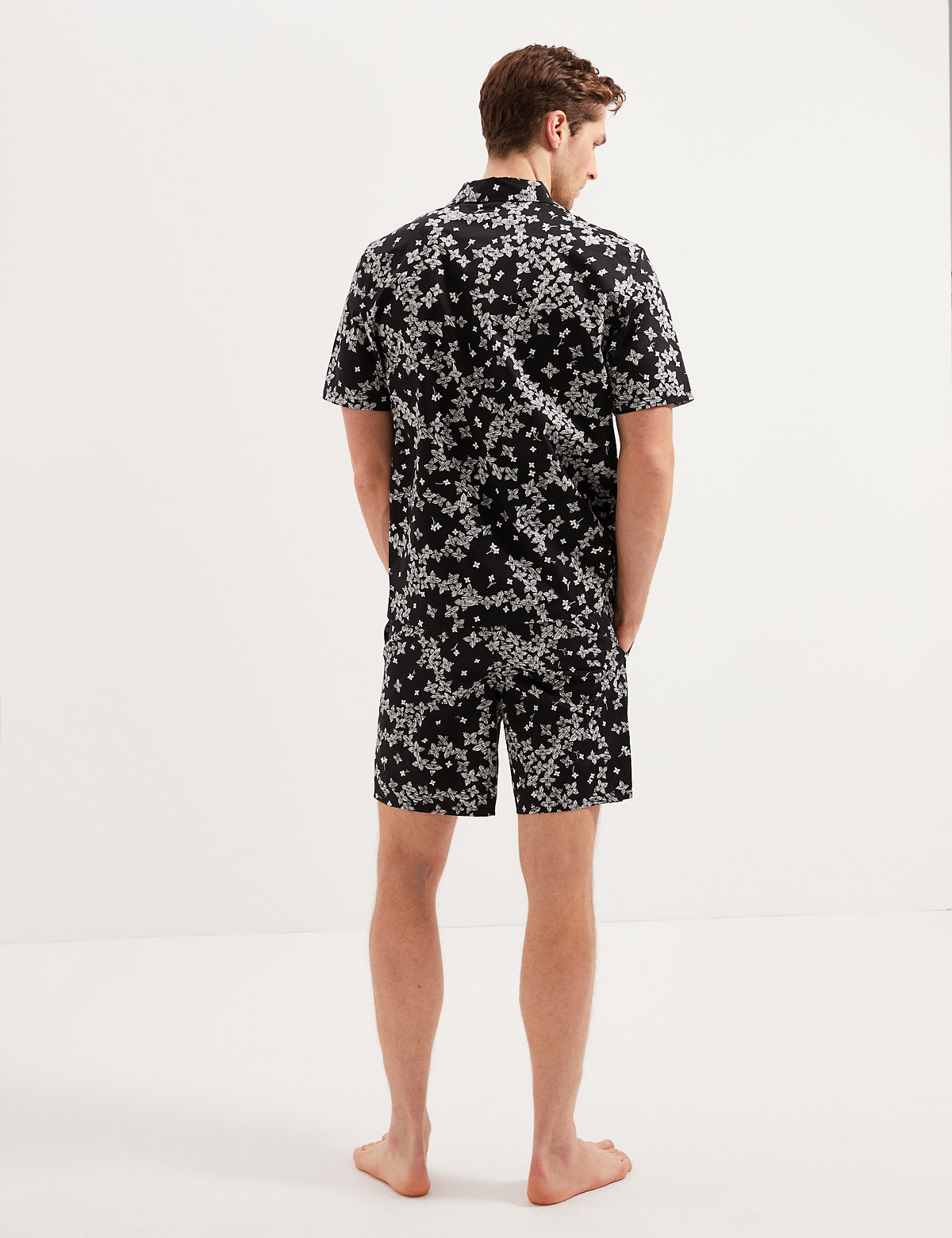 Cotton Rich Floral Print Pyjama Shorts