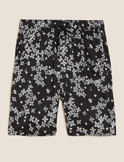 Cotton Rich Floral Print Pyjama Shorts