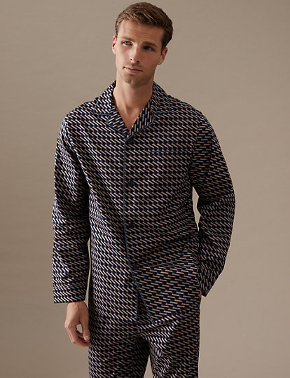 Premium Cotton Geo Print Pyjama Bottoms