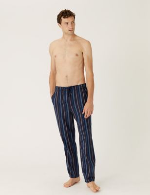 

Mens Autograph Tencel™ Cotton Blend Striped Pyjama Bottoms - Multi, Multi