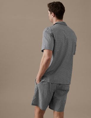 Cotton Rich A Print Pyjama Top