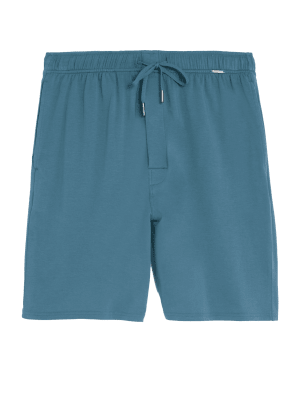 

Mens Autograph Cotton Blend Pyjama Shorts - Turquoise, Turquoise