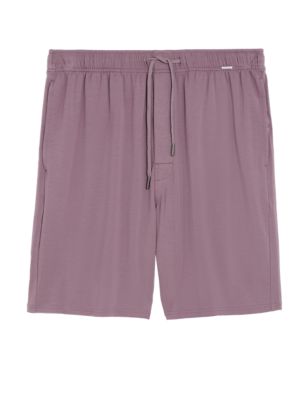 

Mens Autograph Cotton Blend Pyjama Shorts - Dusted Plum, Dusted Plum