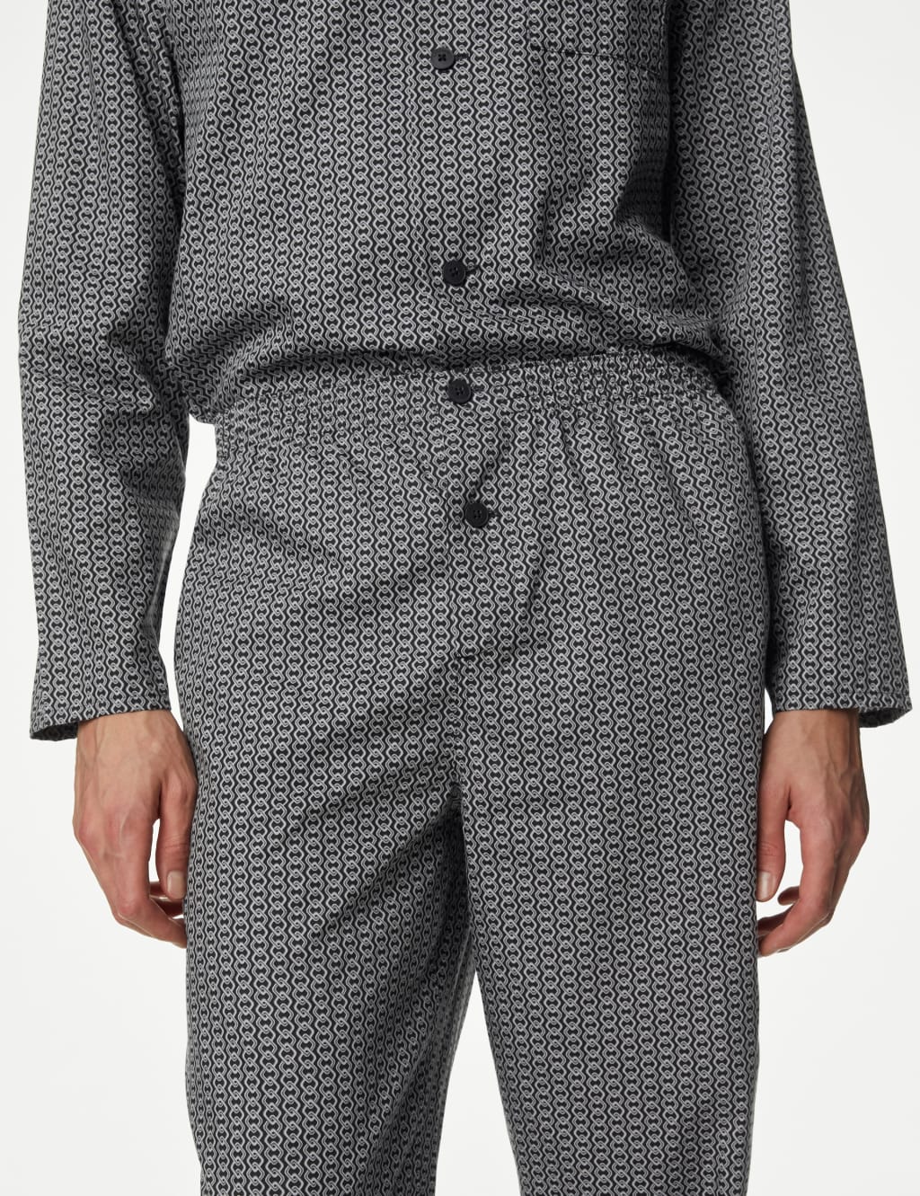 Cotton Rich Chain Print Pyjama Set image 5