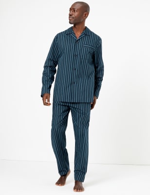 Mens striped 2024 pyjama set