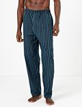 Cotton Blend Striped Pyjama Set