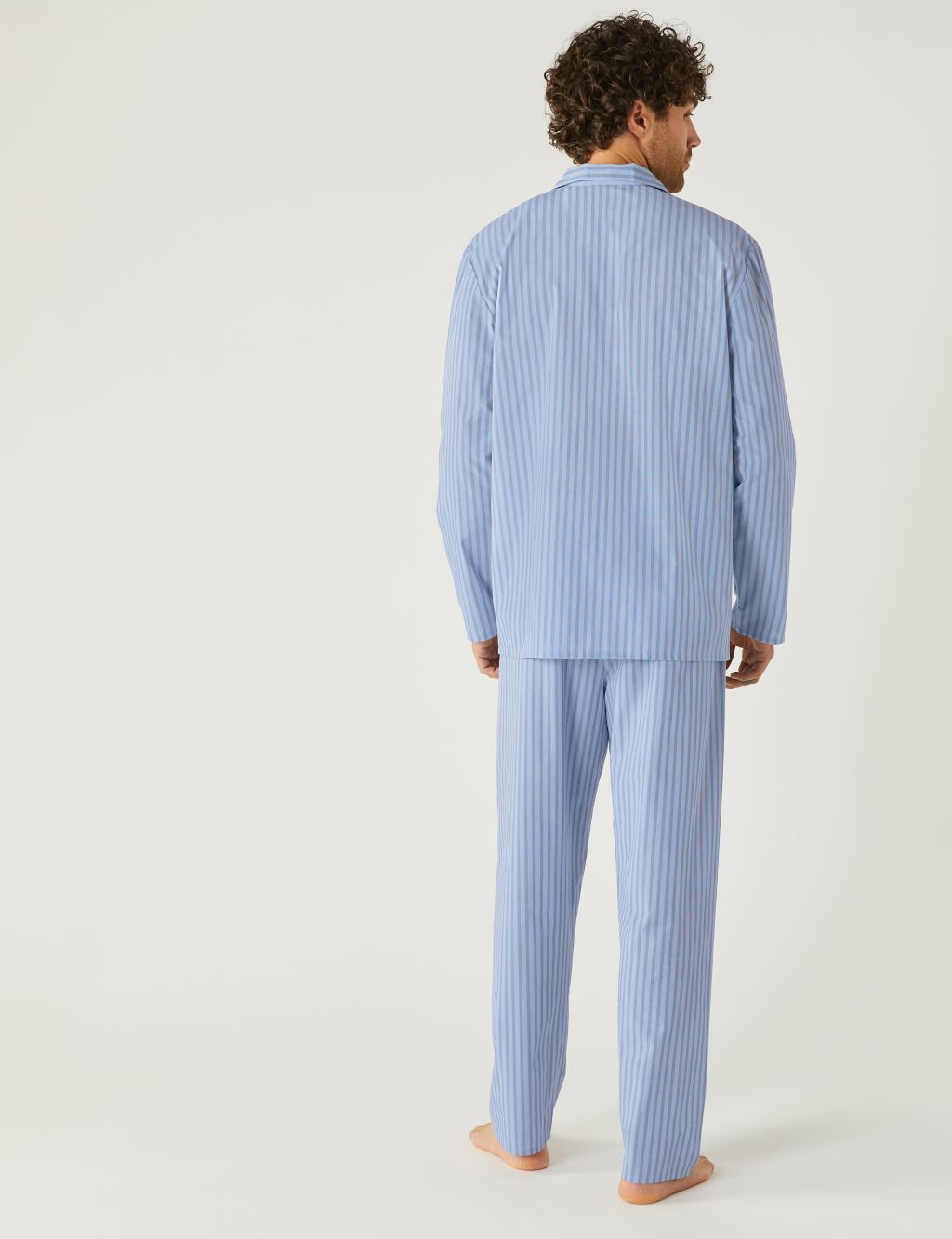 Cotton Blend Bengal Stripe Pyjama Set image 4