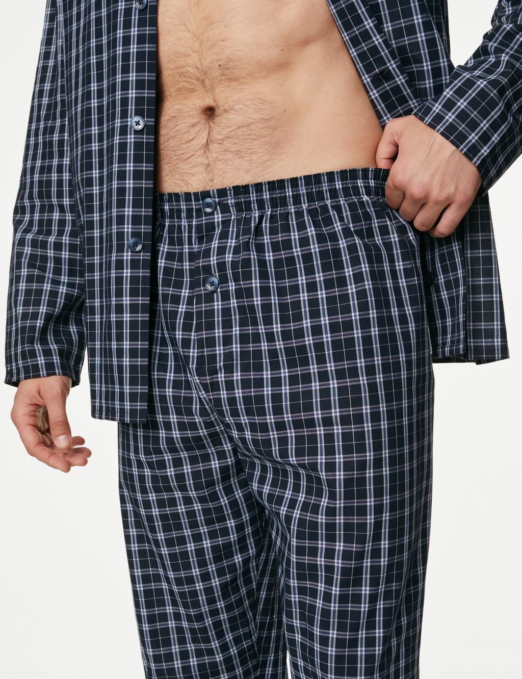 Cotton Blend Checked Pyjama Set image 5