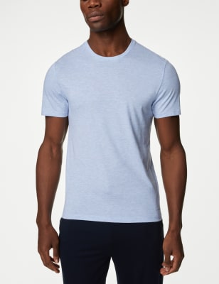 

Autograph Camiseta de modal de algodón Supima®Mens - Blue Marl, Blue Marl