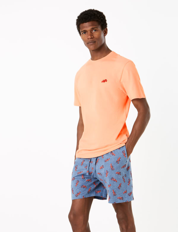 Pure Cotton Lobster Print Pyjama Set