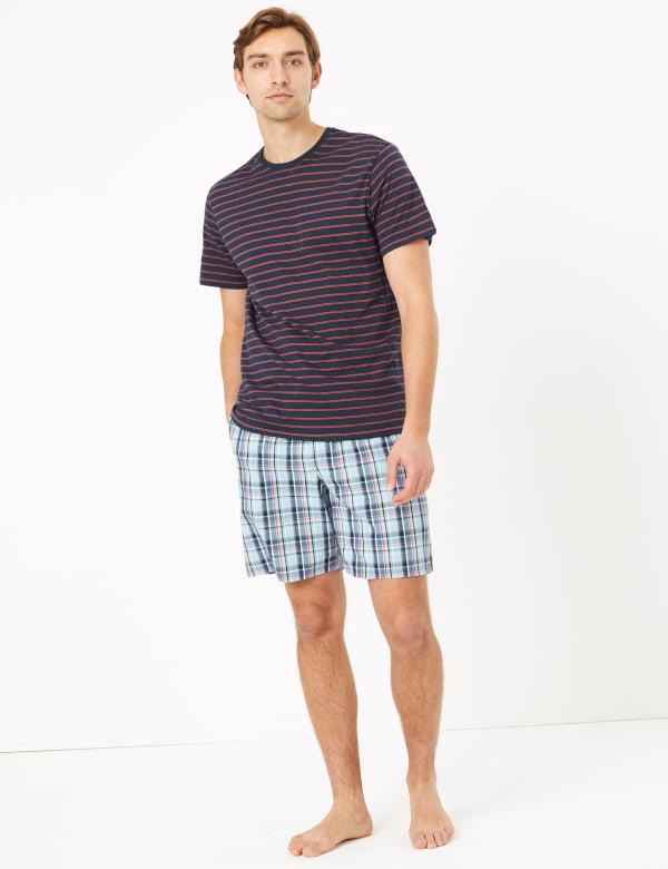 Pure Cotton Striped Pyjama Set