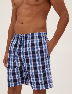 Mens cotton best sale pyjama shorts