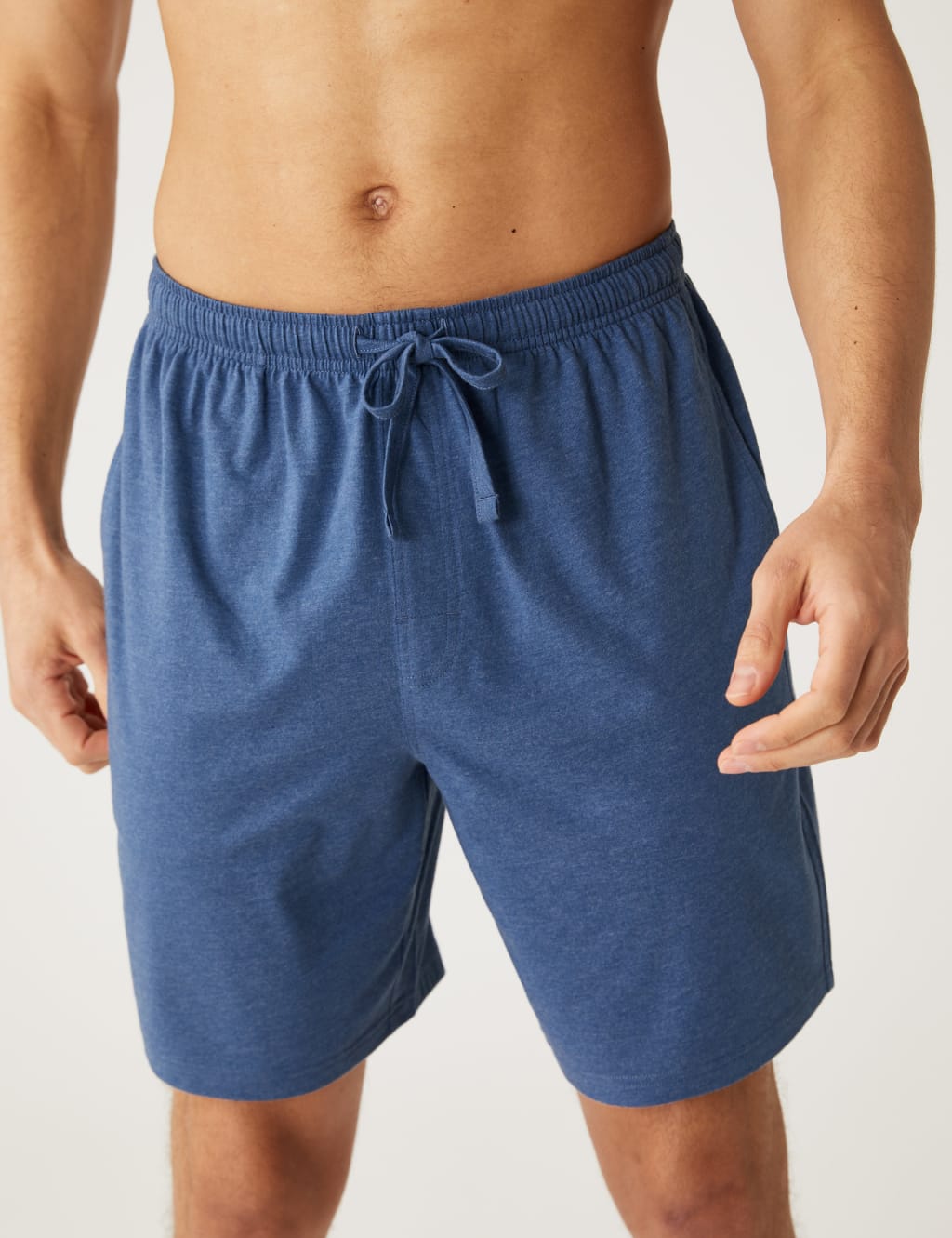 Cotton Rich Marl Effect Pyjama Set image 3