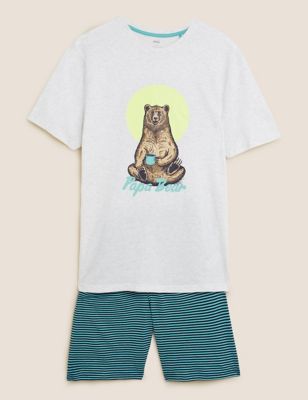 Pure Cotton Papa Bear Pyjama Set