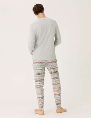 Mens snuggle online pyjamas