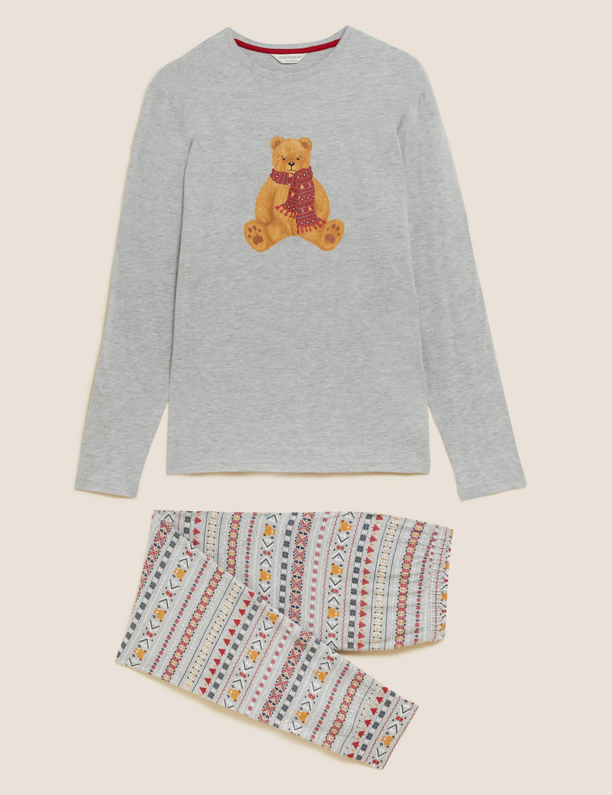 Men's Spencer Bear Family Christmas Pyjama Set