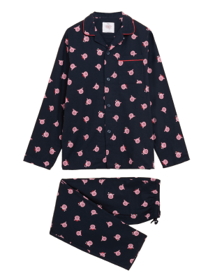 

Mens M&S Collection Men's Percy Pig™ Family Christmas Pyjama Set - Navy Mix, Navy Mix