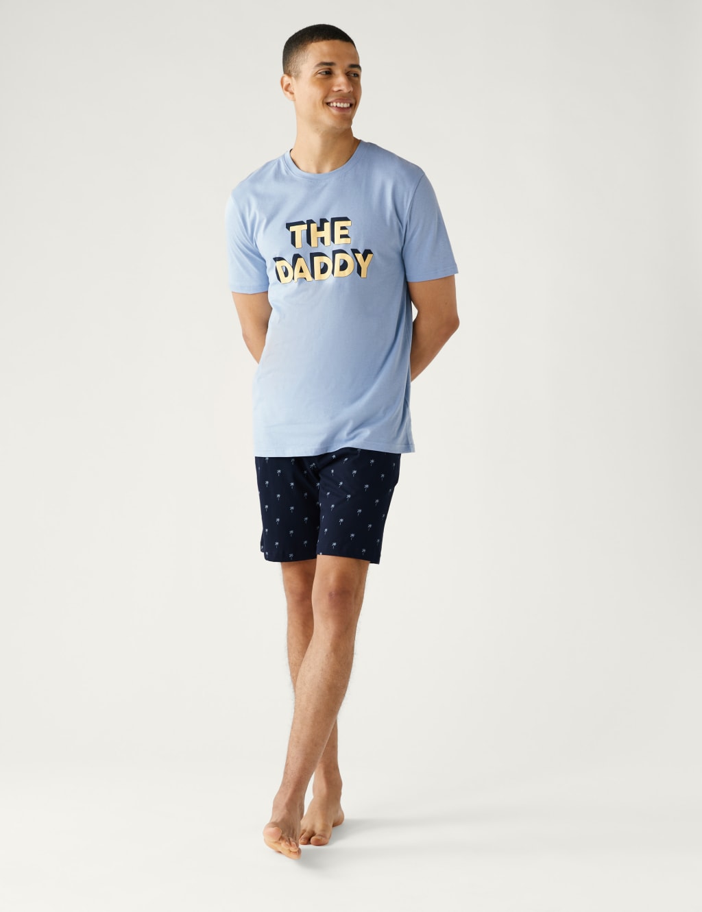 Pure Cotton The Daddy Slogan Pyjama Set