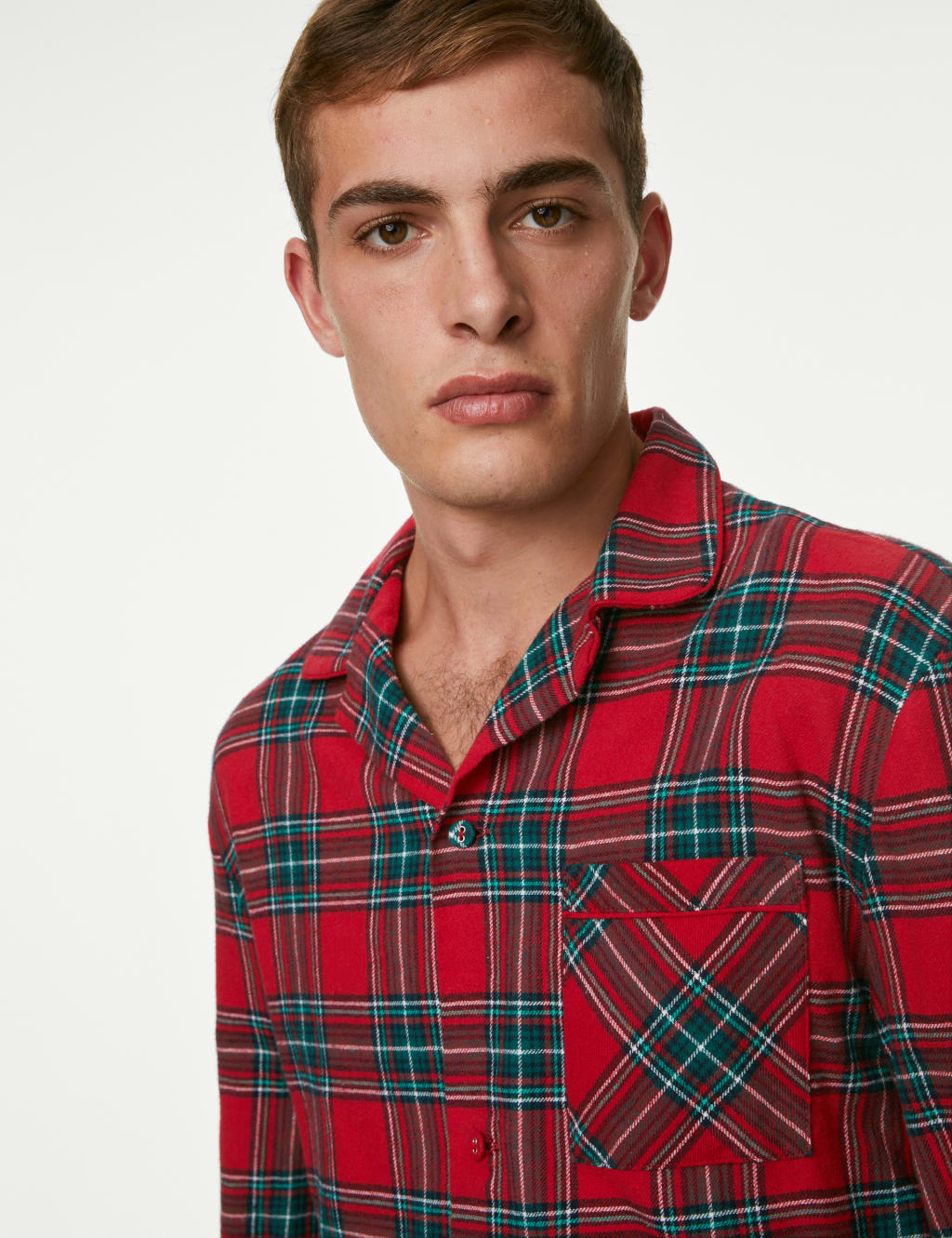 Men's Checked Family Christmas Pyjama Set image 3