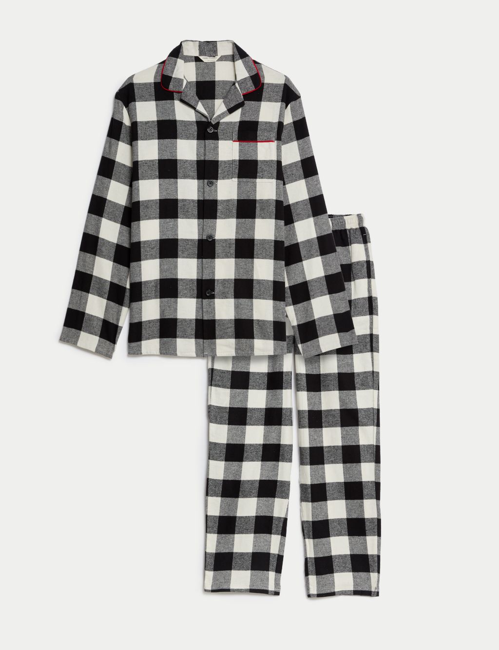 Men's Mono Check Family Christmas Pyjama Set image 2