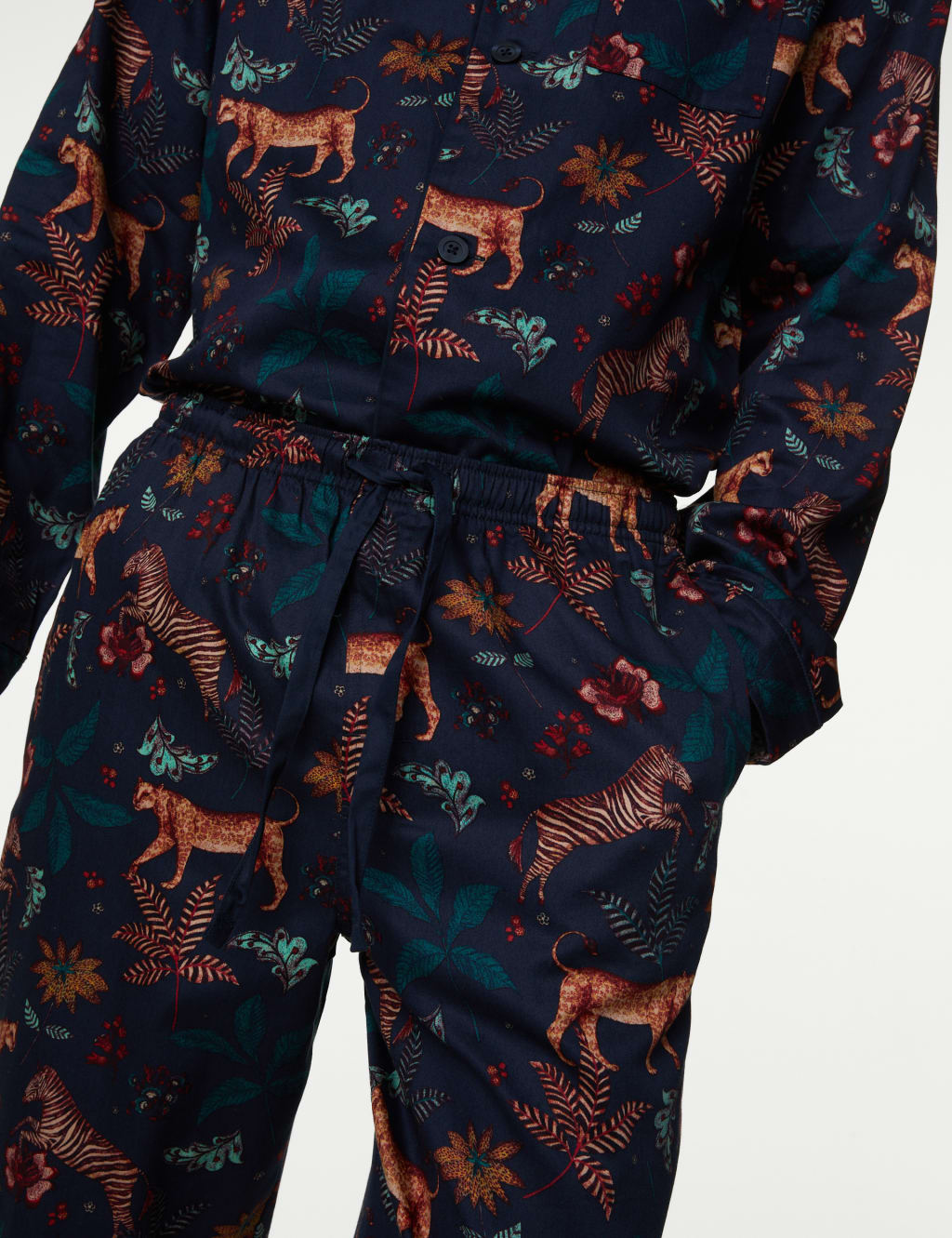 Men's Jungle Animals Family Christmas Pyjama Set image 4