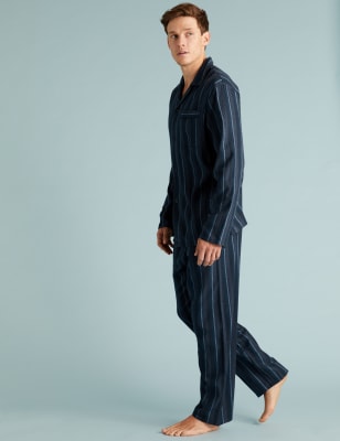 Cotton discount striped pajamas