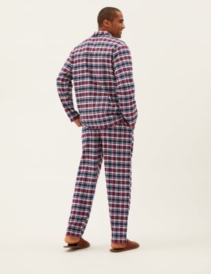 Mens pyjama set discount cotton