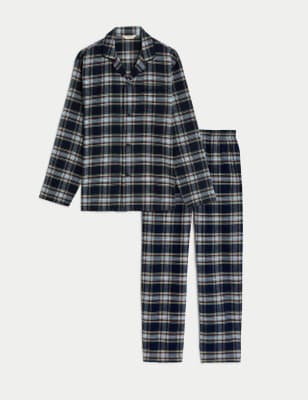 Brushed Cotton Checked Pyjama Set