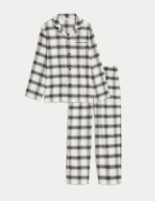 Brushed Cotton Checked Pyjama Set