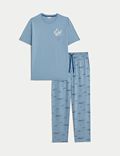 Pijama 100% algodón con estampado de farolillo Eid