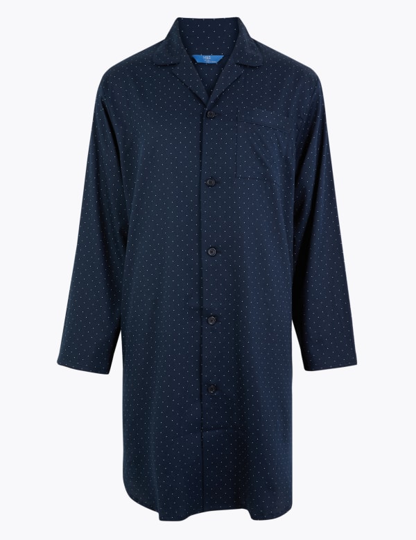 Pure Cotton Polka Dot Nightshirt