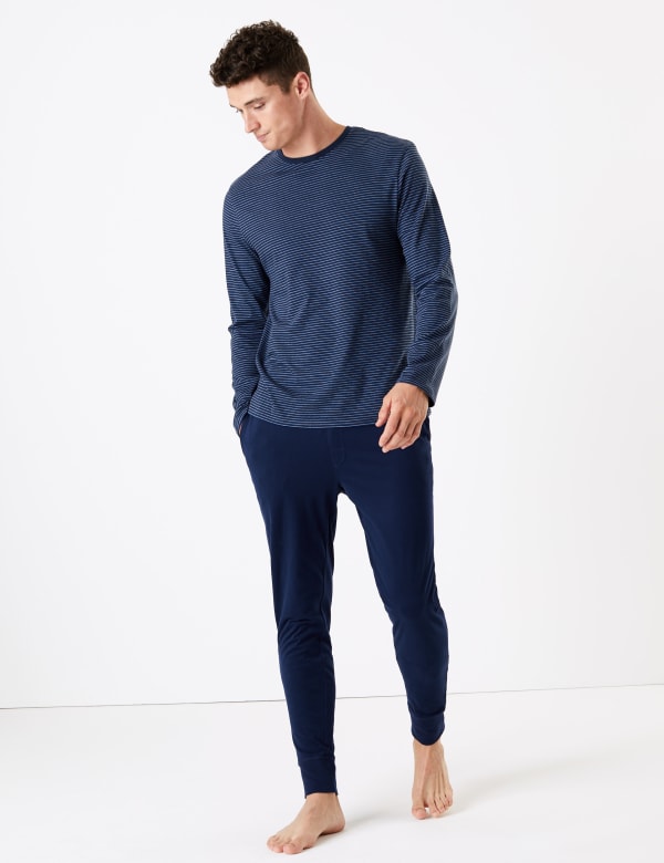 Pure Cotton Striped Pyjama Set