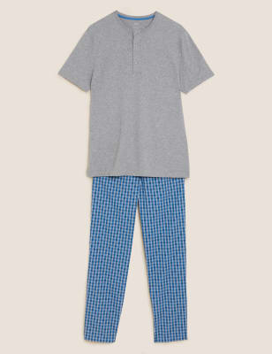 Pure Cotton Checked Pyjama Set