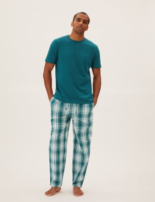 Pure Cotton Checked Pyjama Set