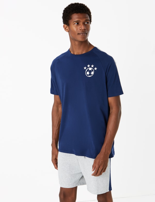 Pure Cotton Mini Me Football Pyjama Set