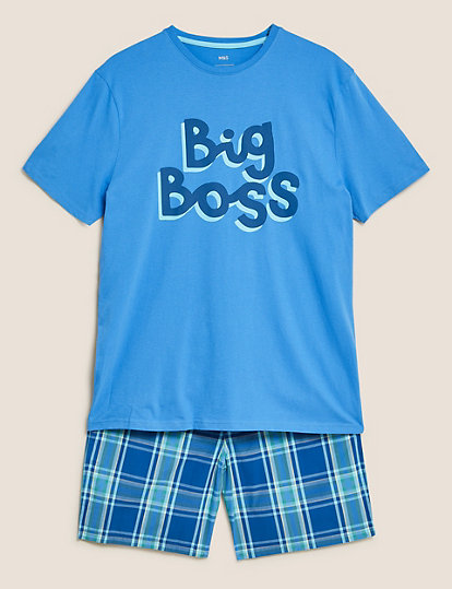 Pure Cotton Big Boss Graphic Pyjama Set