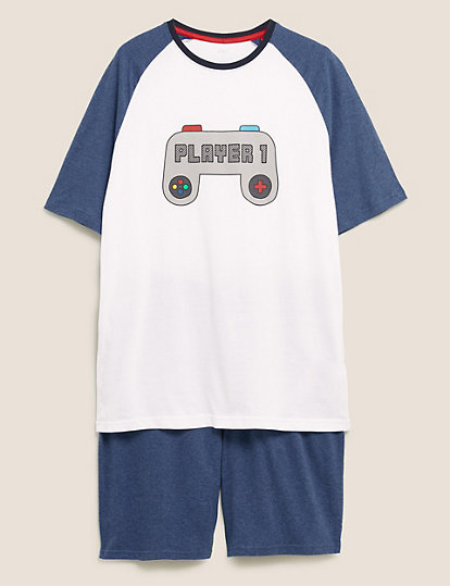 Pure Cotton Player 1 Print Pyjama Set