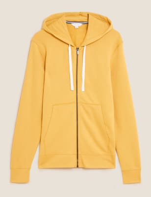 

M&S Collection Sudadera con capucha de algodón informalMens - Dark Gold, Dark Gold