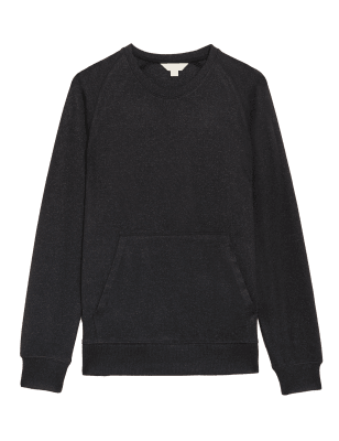 

Mens M&S Collection Supersoft Cosy Knit Loungewear Top - Charcoal Mix, Charcoal Mix