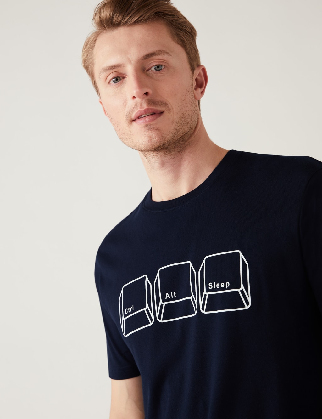 Pure Cotton Computer Graphic Loungewear Top image 2