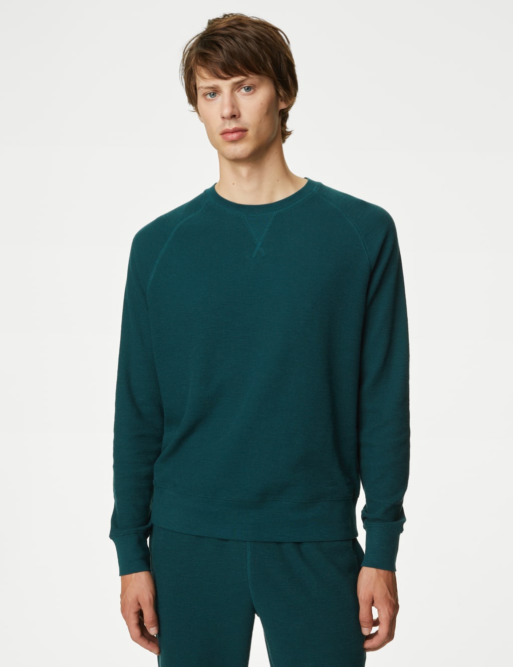 Pure Cotton Waffle Loungewear Sweatshirt image 1