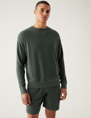

M&S Collection Sudadera informal 100% algodónMens - Dark Evergreen, Dark Evergreen