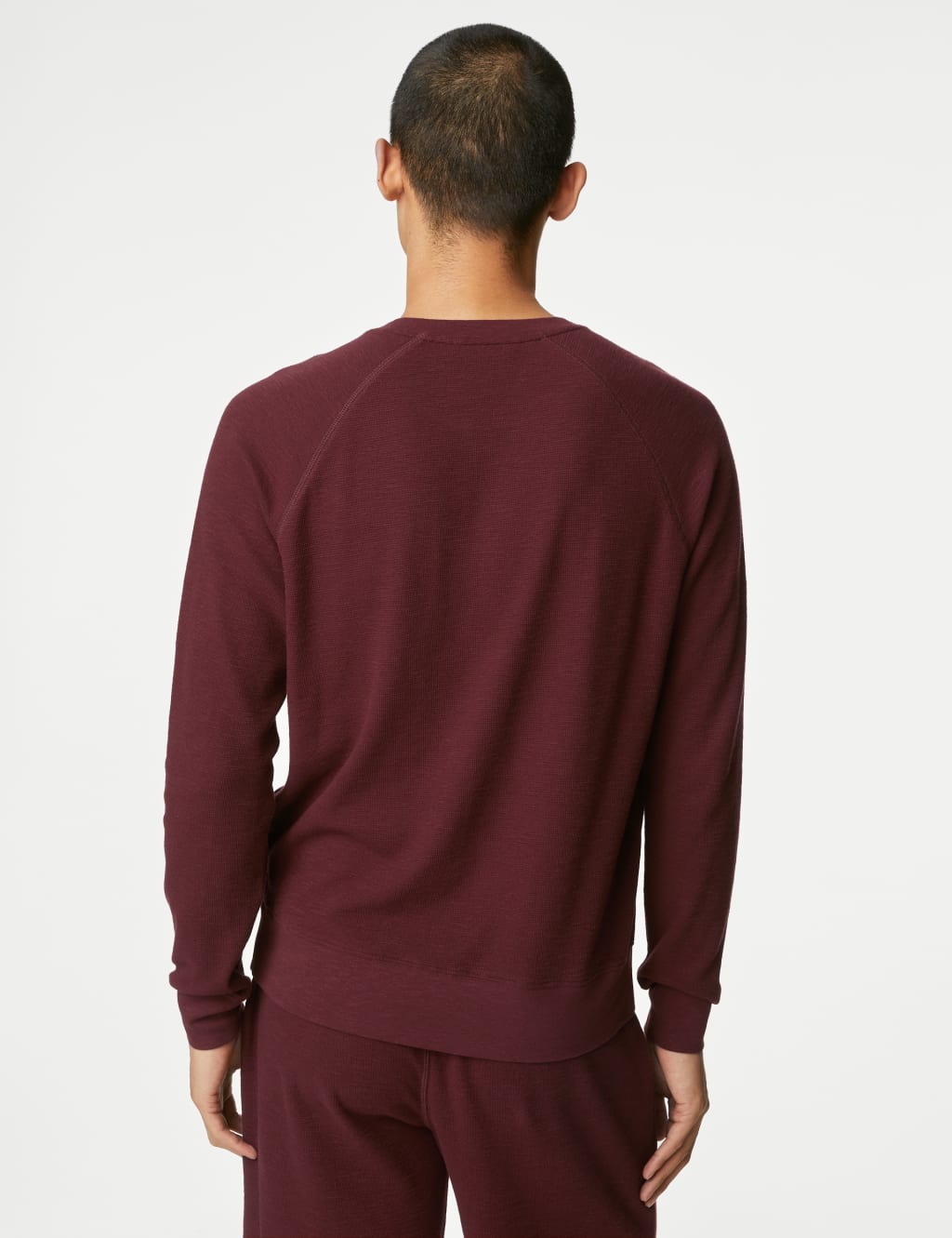 Pure Cotton Waffle Loungewear Sweatshirt image 5