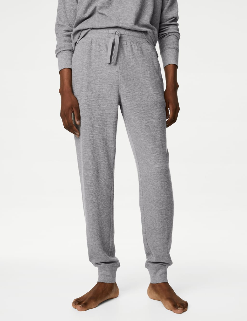 Pure Cotton Waffle Jogger Bottoms image 1