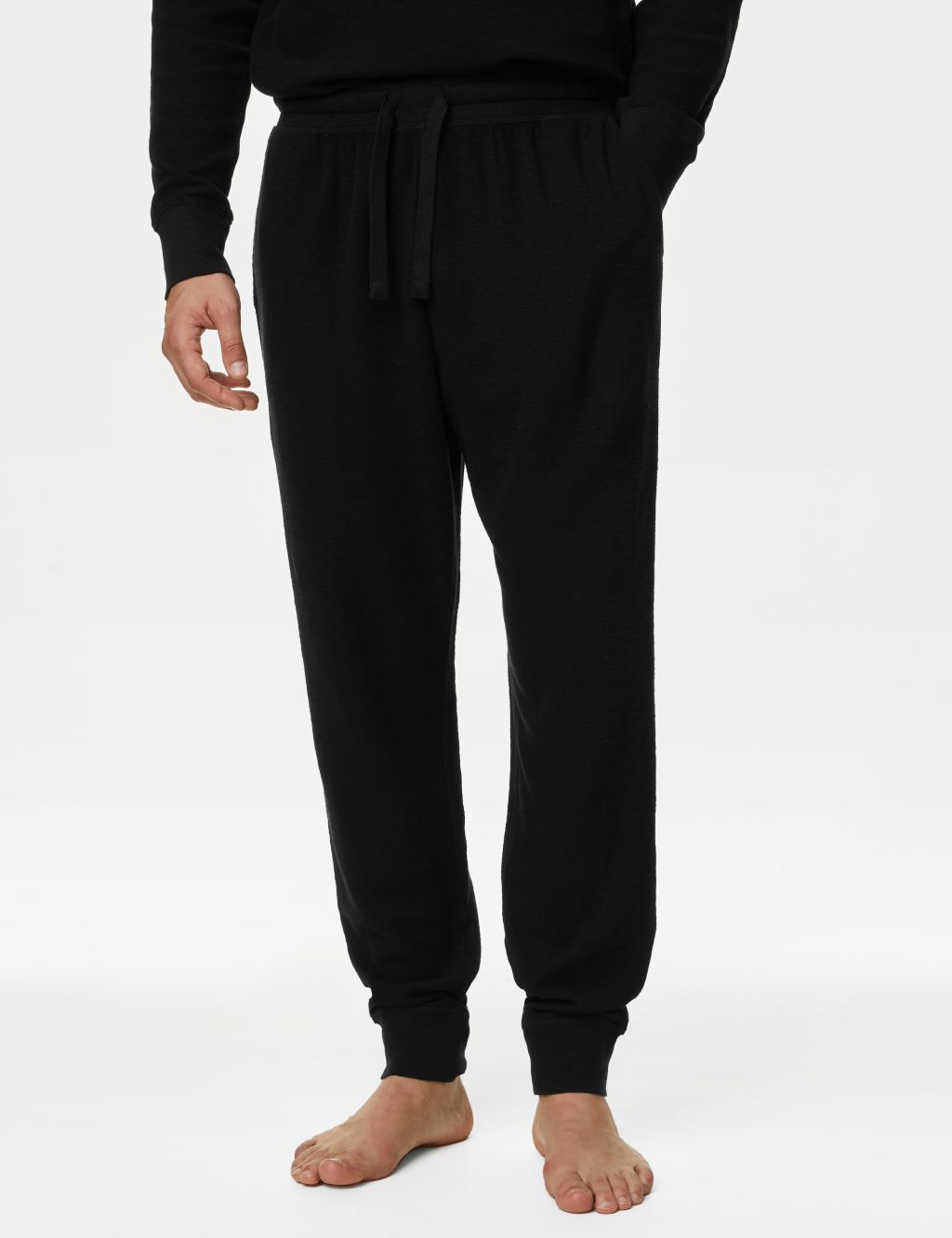 Reebok Men's Pajama Pants - Fleece Jogger Sleep Lounge Pants (Size: S-XL),  Size Small, Black at  Men's Clothing store