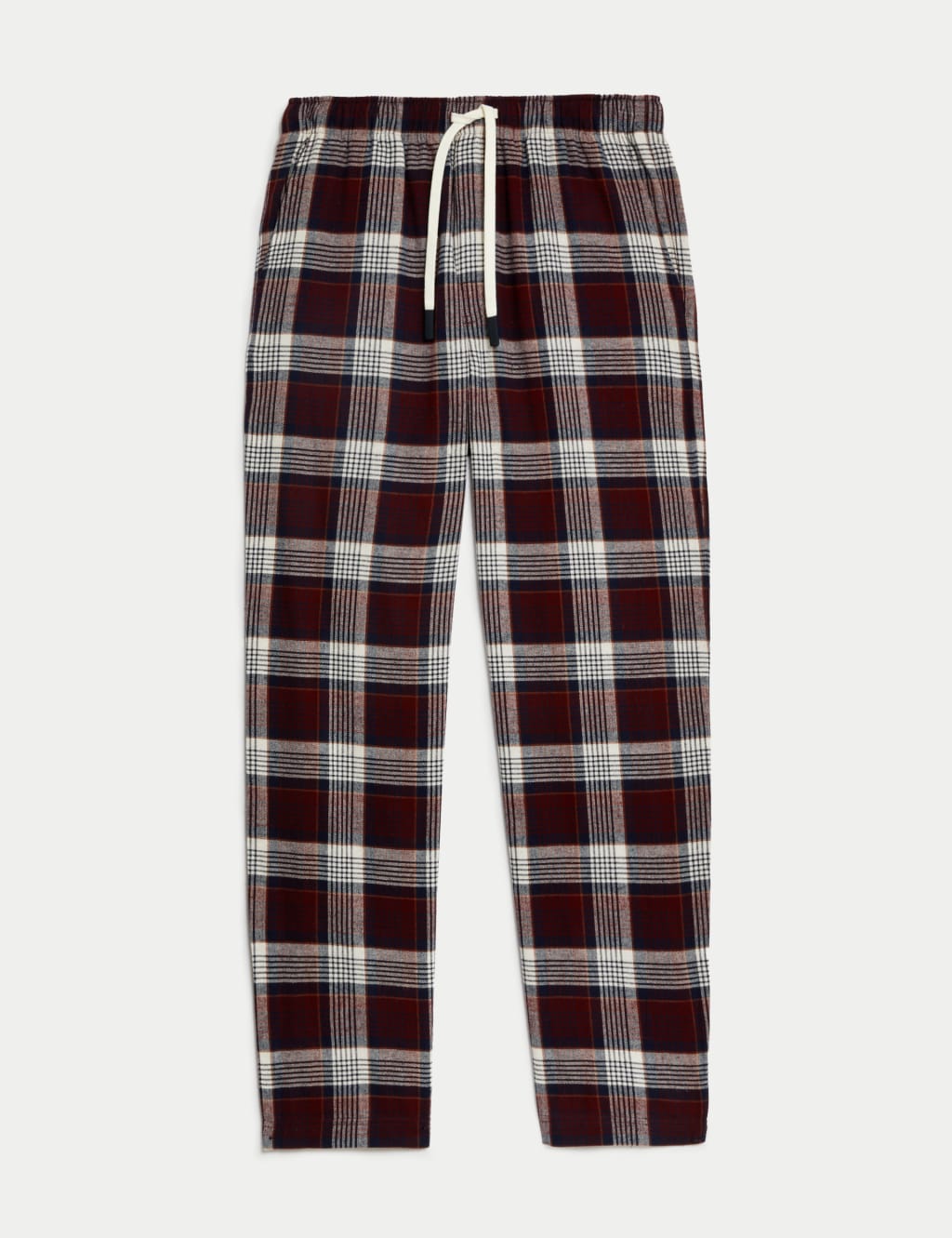 Brushed Cotton Checked Loungewear Bottoms image 2